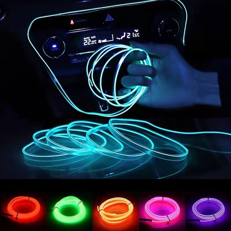 Lighting Bolt Decor - 10m/3m/5m Neon LED Car Interior Lighting