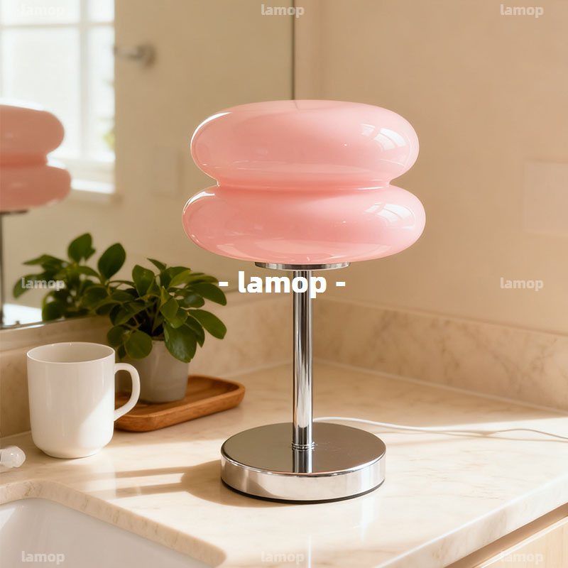 Lighting Decor Bedroom - Cream Retro Bedside Table Lamp Mid‑Century