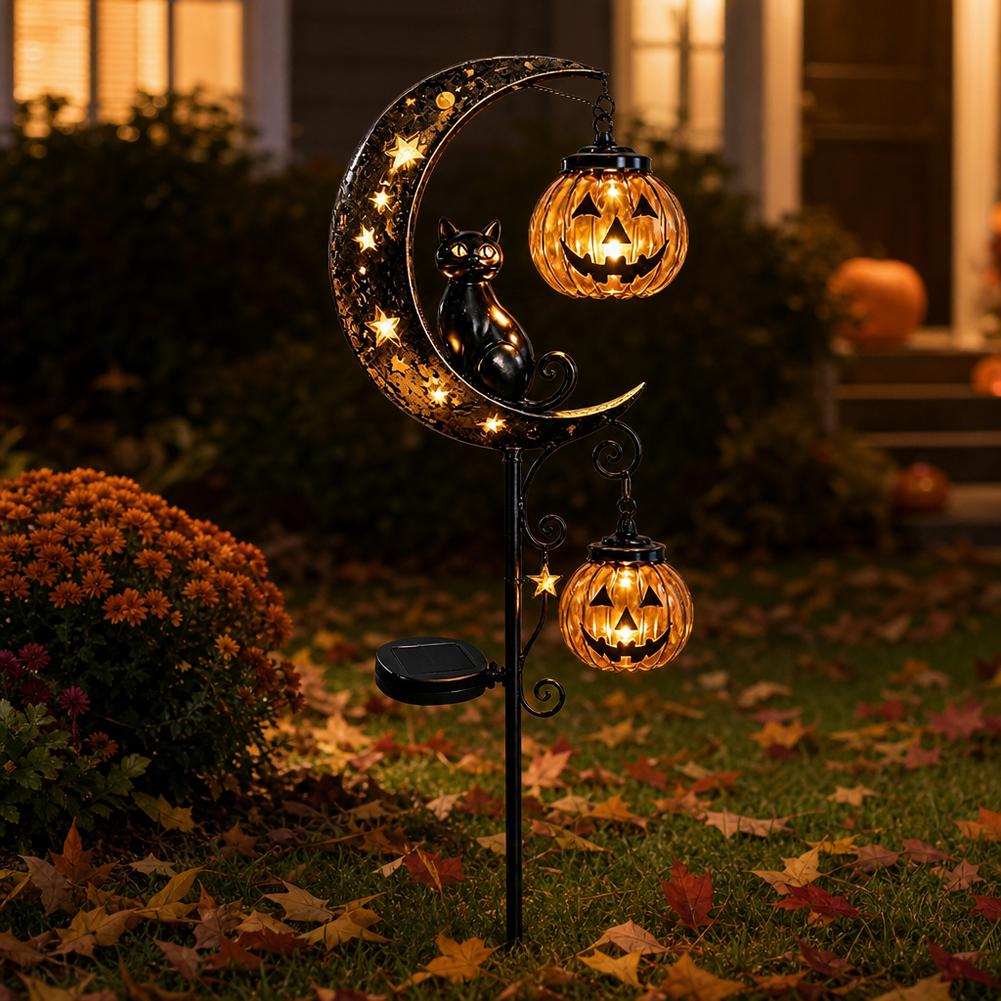 Halloween Black Cat Moon Groun - Led Moon Lamp review and price