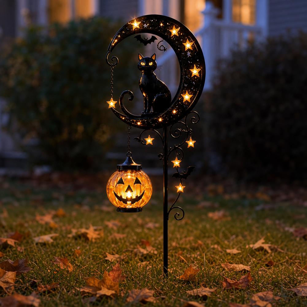 Halloween Black Cat Moon Groun - Led Moon Lamp review and price