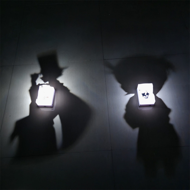 Anime Figure Silhouette Wall L - Lighting Home Decor Items review and price
