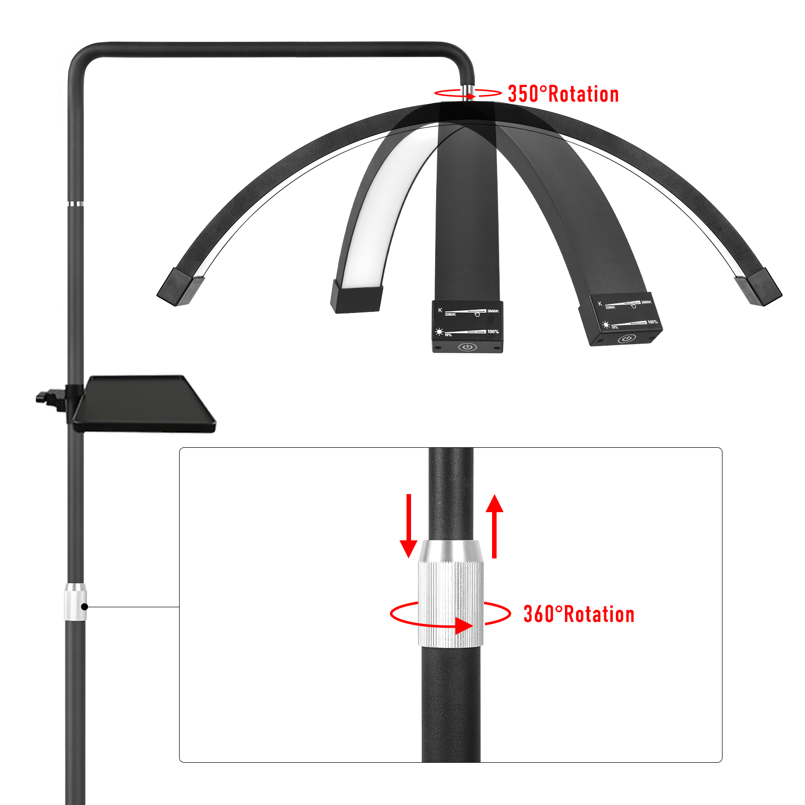 FOSOTO 40W Dimmable Bi-color T - Led Moon Lamp review and price
