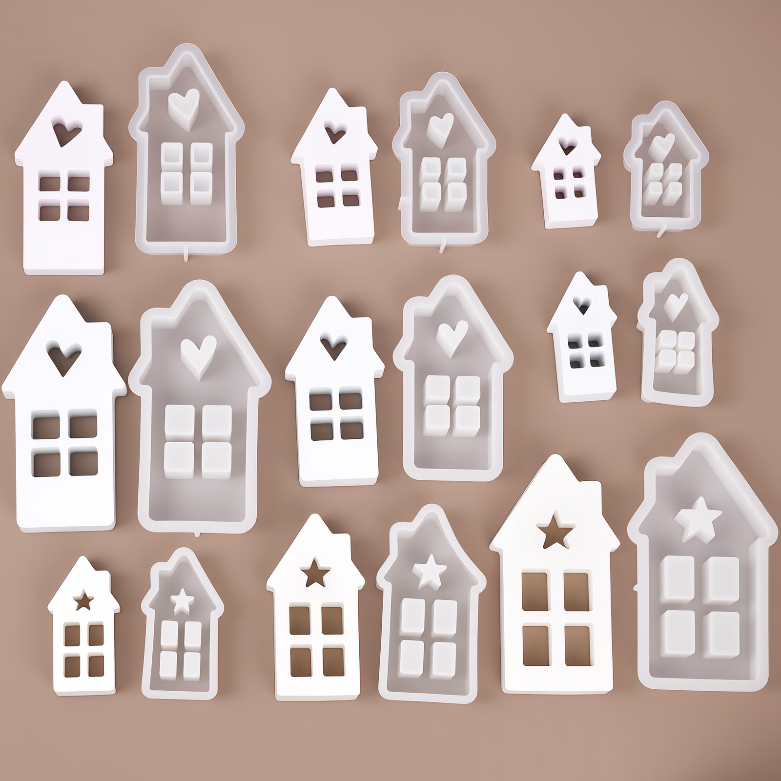 Star Heart House Silicone Mold - Lighting Decor House review and price