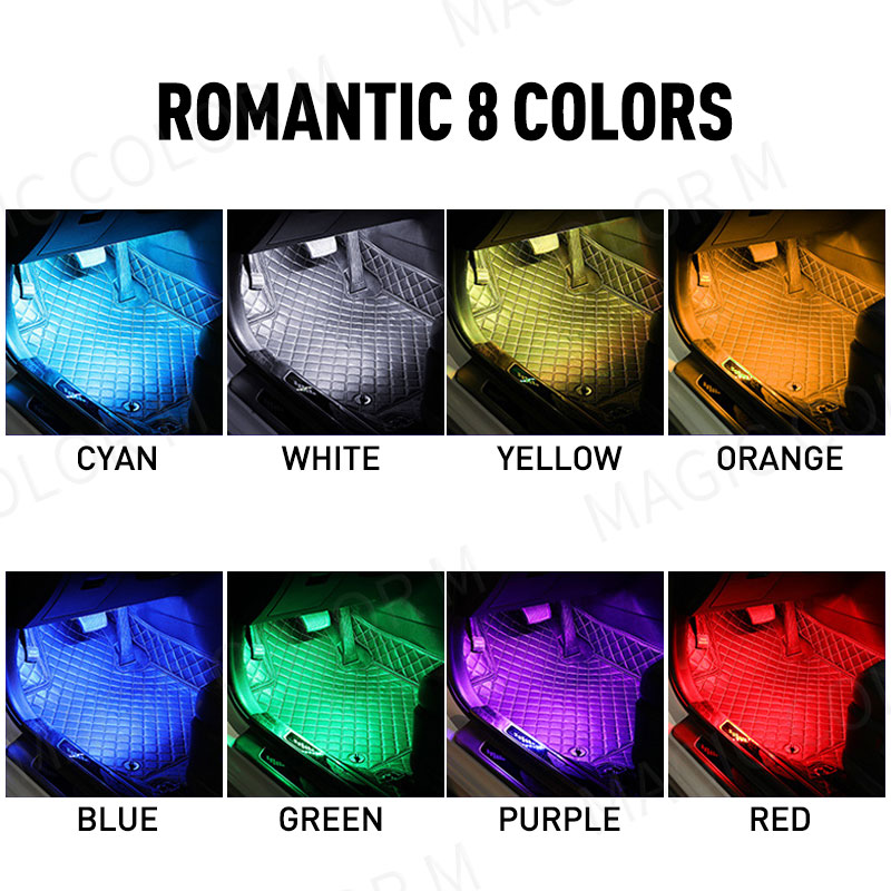 48/72 Led Car Foot Ambient Lig - Lighting Bolt Decor review and price