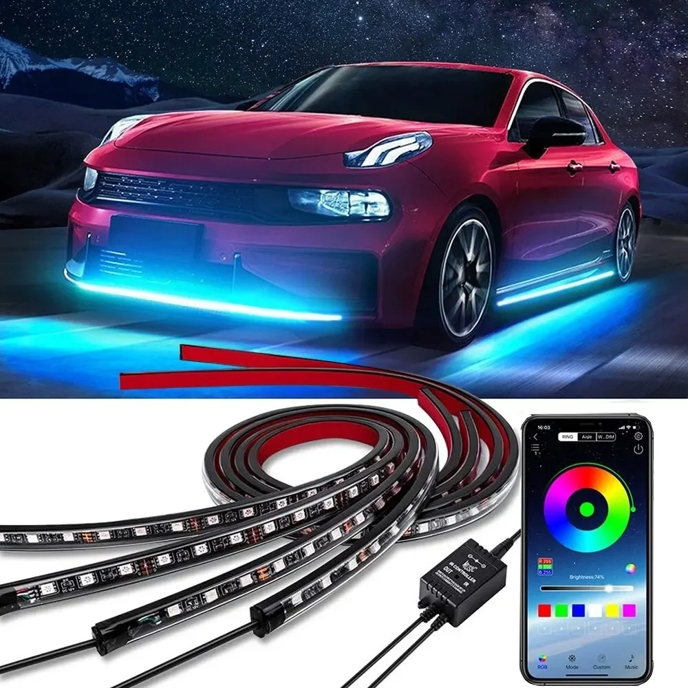 Neon LED RGB Car Underglow Bot - Lighting Bolt Decor review and price