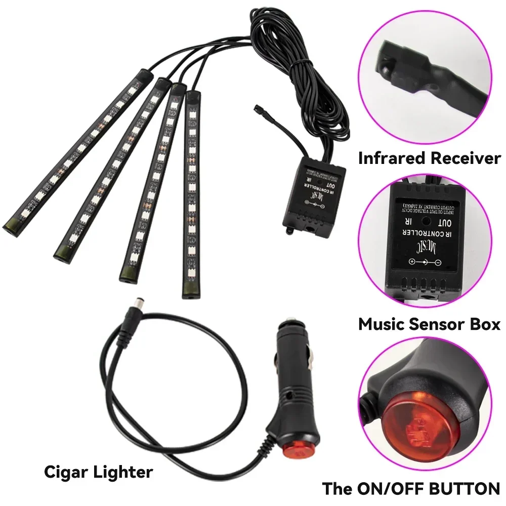 Neon LED RGB Car Underglow Bot - Lighting Bolt Decor review and price
