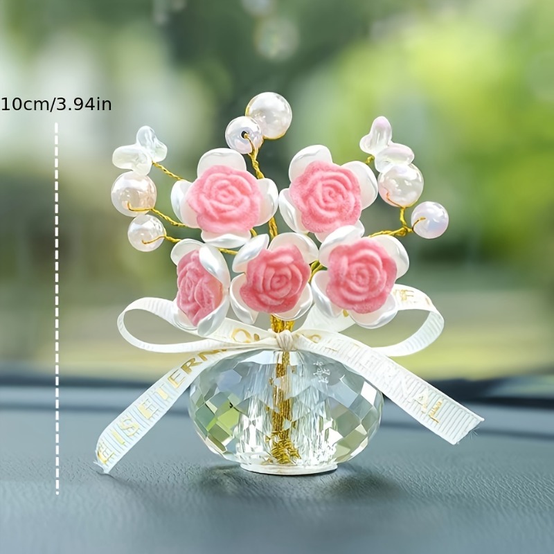 1PC Crystal Glass Rose Dashboa - Lighting Mcqueen Bedroom Decor review and price
