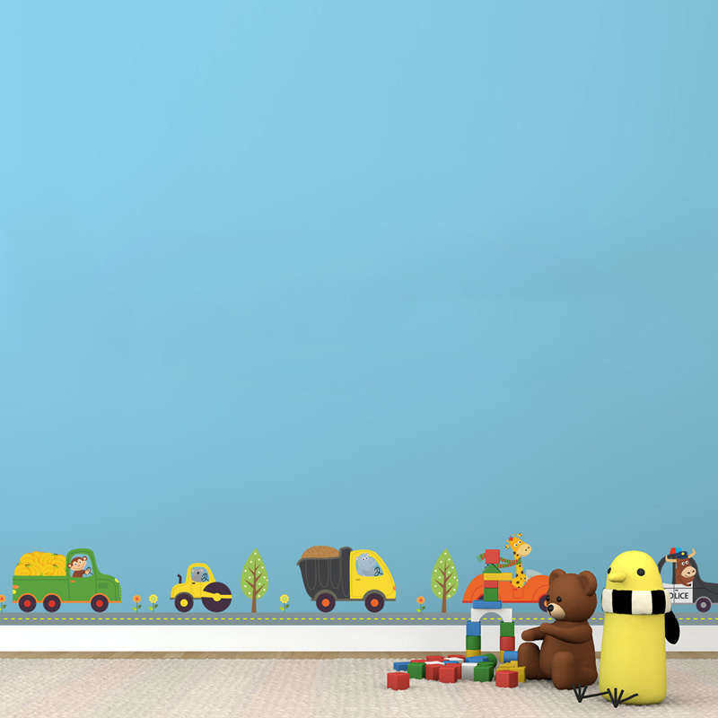 Cartoon Animals Car Wall Stick - Lighting Mcqueen Bedroom Decor review and price