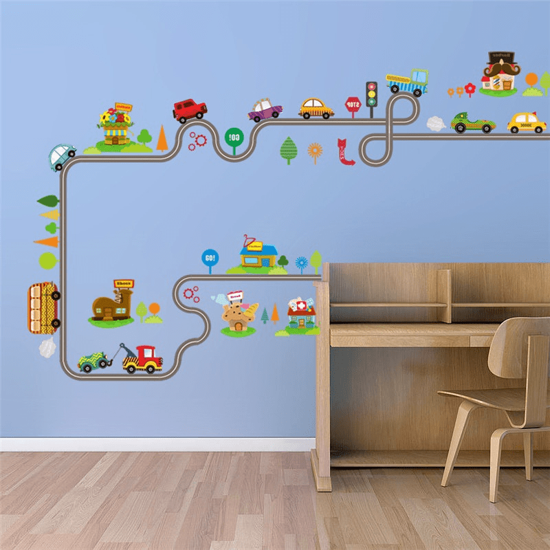 2Pcs/Lot Cartoon Cars Highway  - Lighting Mcqueen Bedroom Decor review and price