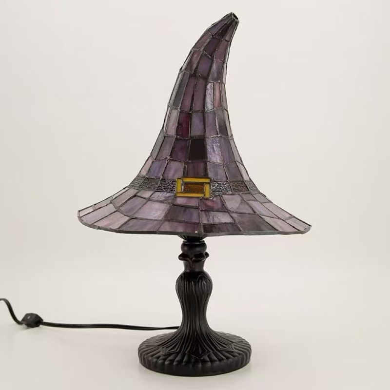 Stained Witch Hat Table Lamp H - Lighting Home Decor Items review and price