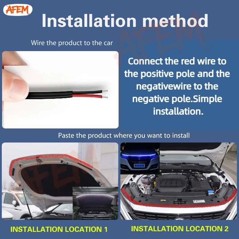 LED Car Hood Atmosphere Light  - Lighting Bolt Decor review and price