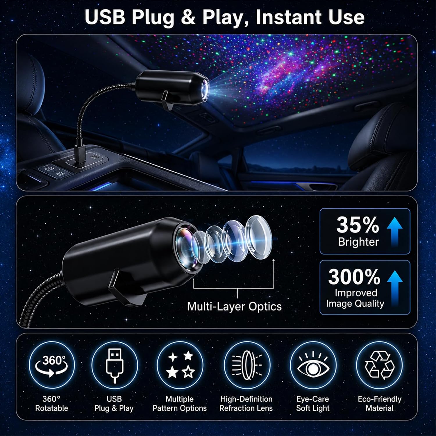 Moon Starry Sky Night Light LE - Led Moon Lamp review and price