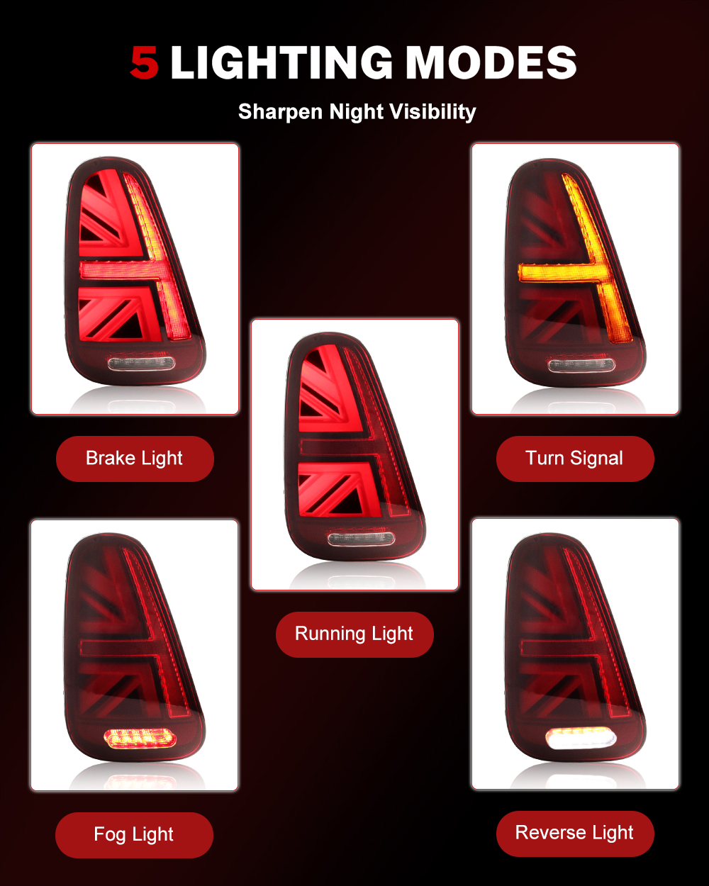 iJDM Car Union Jack Rear Tail  - Union Lighting & Decor Photos review and price